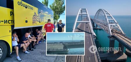 Autobus prawie się zawalił: Rosyjscy piłkarze zaatakowani na krymskim moście po meczu w Sewastopolu