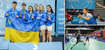 Ukraińscy studenci zdobywają 4 medale na Mistrzostwach Europy w Badmintonie wśród uczelni wyższych