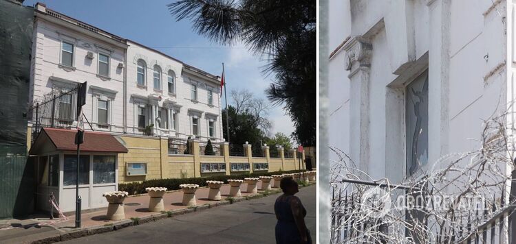 Chiński konsulat uszkodzony w wyniku rosyjskiego ataku rakietowego w Odessie