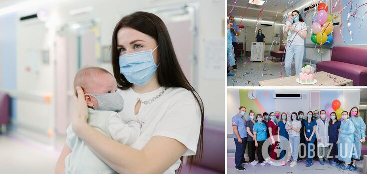 For the first time in Ukraine, a bone marrow transplant was performed on a 2-month-old child. Photo
