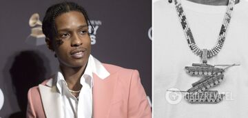 'It's a swastika!' Rihanna's boyfriend released a piece of jewellery with tanks in the shape of the letter Z, he was put in his place