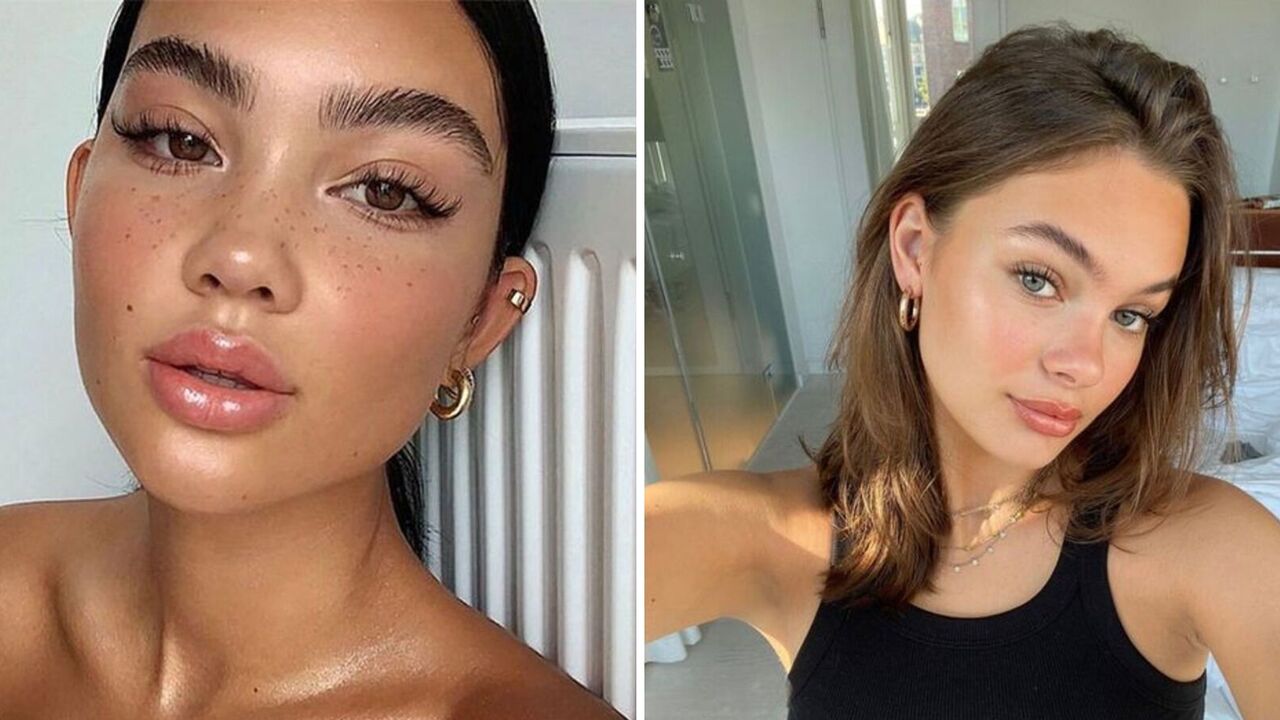 Glowing skin and glossy lips: 5 secrets of clean girl makeup that has conquered fashionistas around the world. Photo