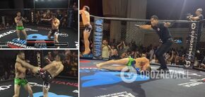 In 1 second. MMA fighter wins with the fastest knockout in history. Video