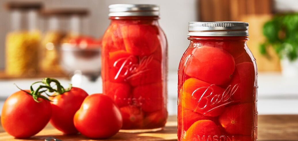 Canned tomatoes for winter