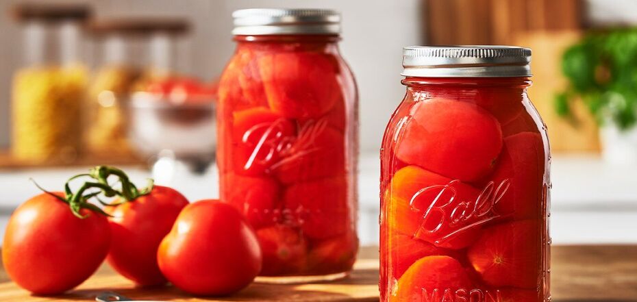 Canned tomatoes for winter