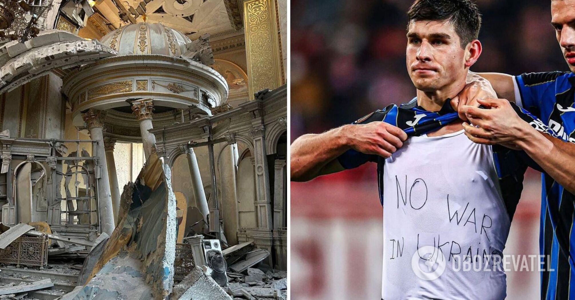 "Before and after the Russian parasites". Malinovsky showed the consequences of shelling in Odessa