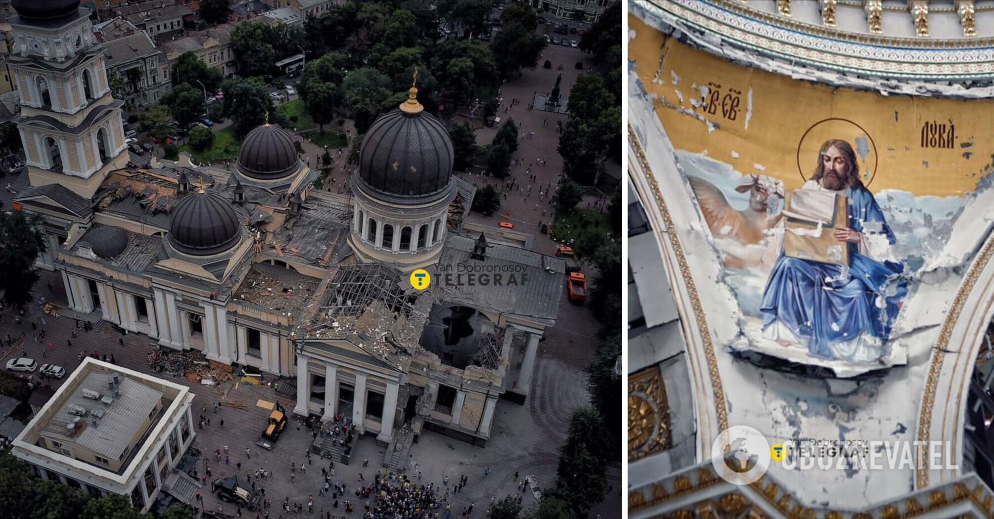 "Wróg nie wierzy w Boga": fotograf pokazał apokaliptyczne obrazy zniszczonego centrum Odessy