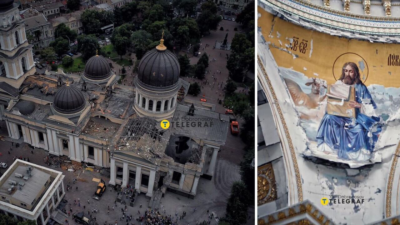 "The enemy does not believe in God": photographer showed apocalyptic images of the destroyed center of Odessa