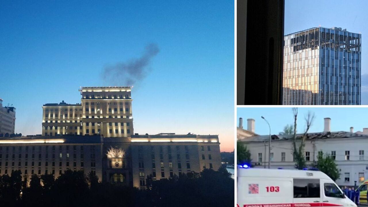 W Moskwie doszło do eksplozji, Rosjanie skarżą się na atak UAV: w pobliżu Ministerstwa Obrony widać dym. Zdjęcia i wideo