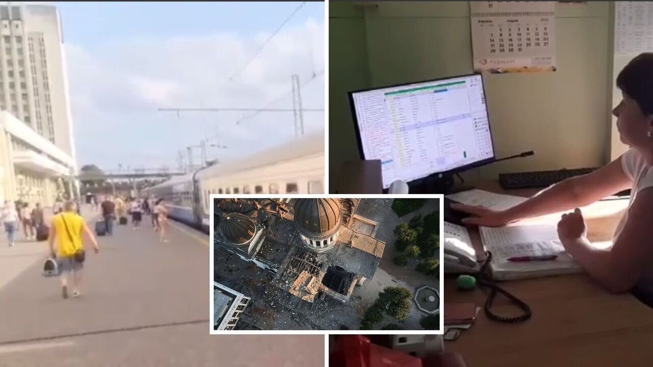 "Trzymaj się, jesteś silny, a my jesteśmy z tobą": na Ukrainie na stacjach kolejowych wzruszająco wspierano mieszkańców Odessy, dotkniętych rosyjskimi atakami. Wideo