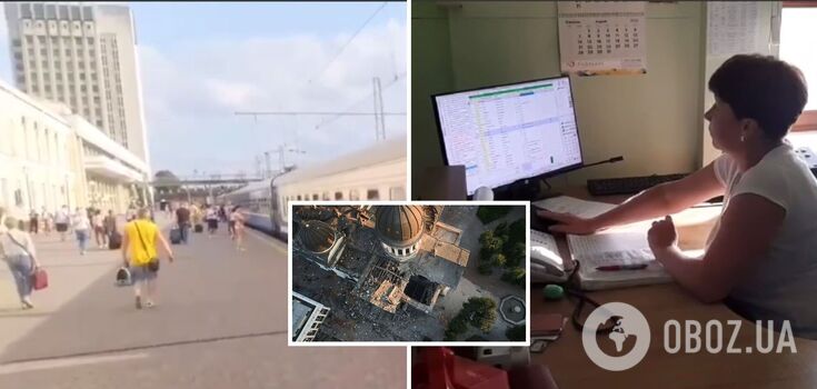 "Trzymaj się, jesteś silny, a my jesteśmy z tobą": na Ukrainie na stacjach kolejowych wzruszająco wspierano mieszkańców Odessy, dotkniętych rosyjskimi atakami. Wideo