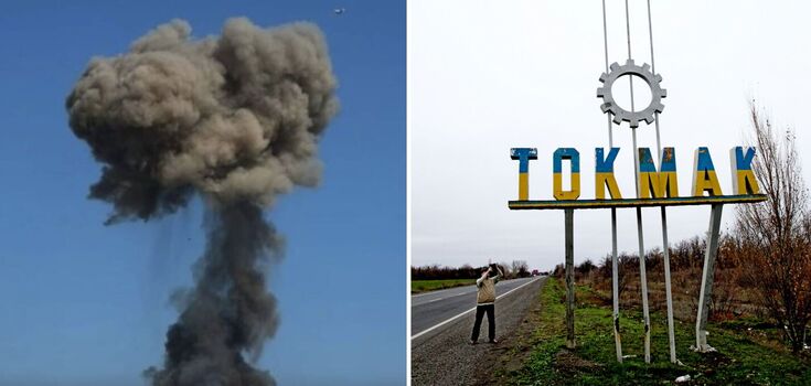 Ukrainian Armed Forces launch missile strike on occupied Tokmak: a series of explosions occurred near the logistics route