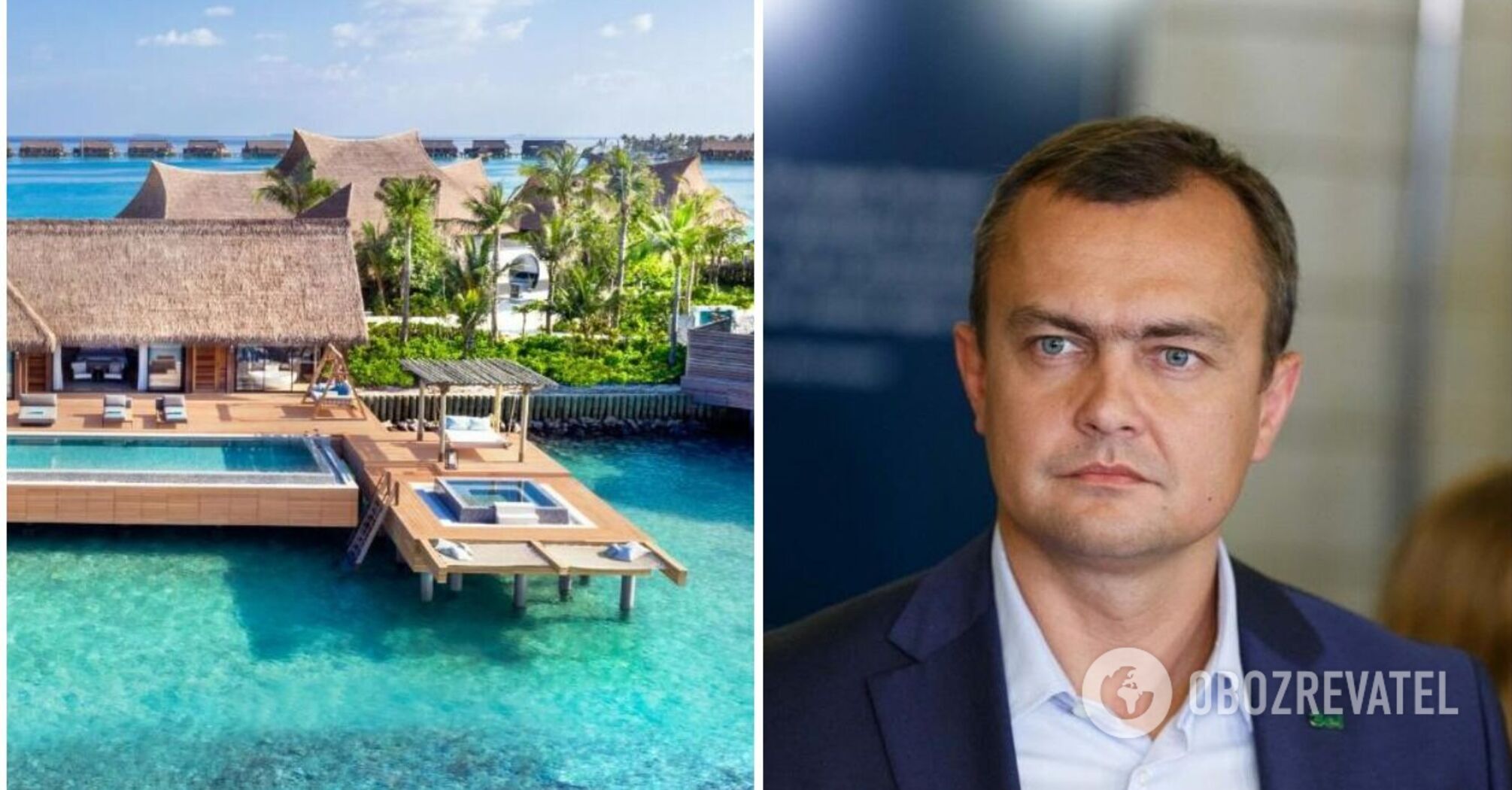 "Sługa Narodu" Aristow, odpowiedzialny za bezpieczeństwo narodowe, błysnął w hotelu na Malediwach: partia zareagowała