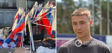 'How come?' Dynamo footballer threw Russian flags in the trash and spoke about the reaction of Russians