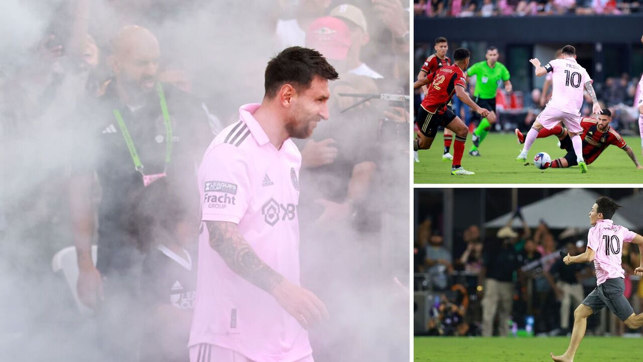 Messi zadebiutował w nowej drużynie i wywołał sensację, strzelając dwa gole w 13 minut. Wideo