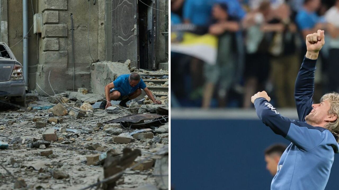 Podczas gdy Federacja Rosyjska bombardowała Odessę, zdrajca Tymoszczuk skakał z radości w Rosji. Zdjęcie