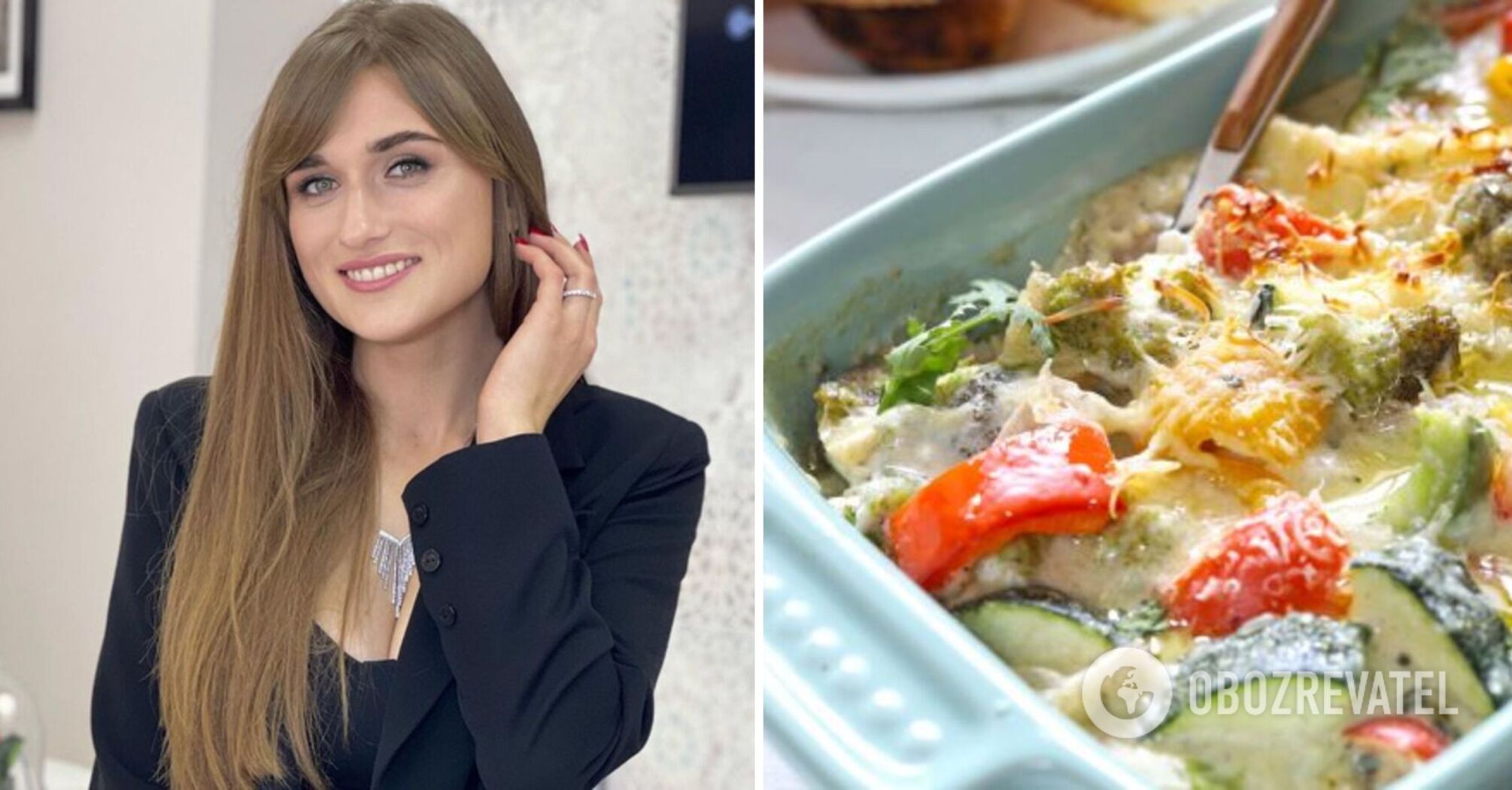 Dasha Yevtukh shared a recipe for a hearty casserole with chicken and vegetables: the perfect dish for lunch