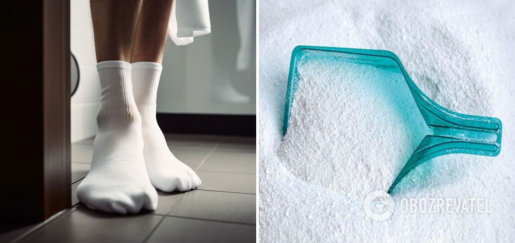 Jak przywrócić biały kolor skarpetek: prosty lifehack