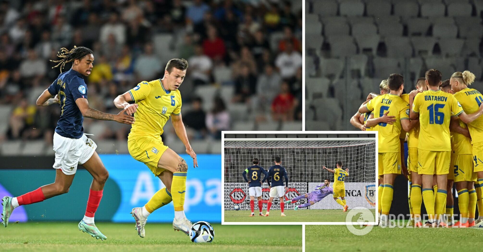 Ukraine reaches the semi-finals of Euro 2023 U-21 football, scoring three goals against France