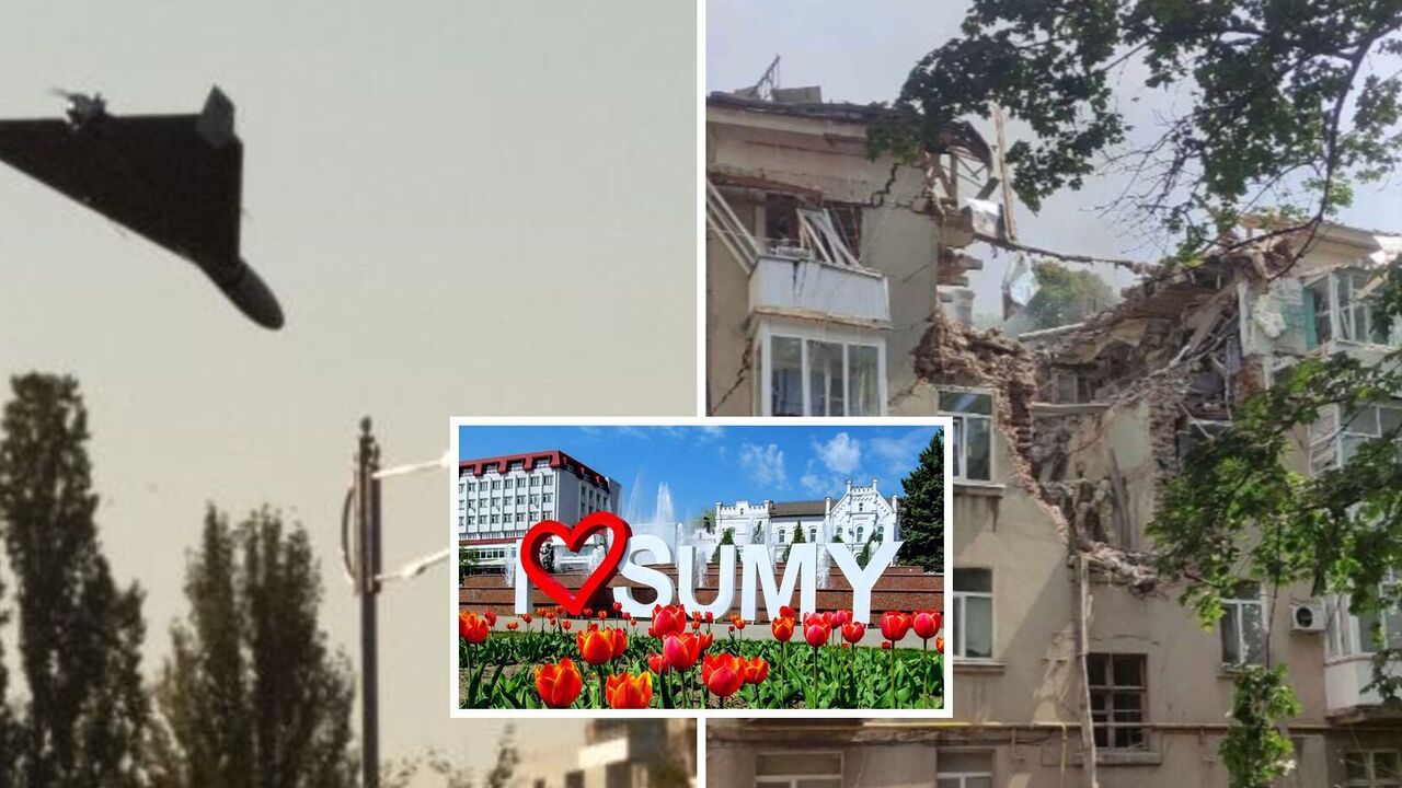 The occupants attacked Sumy with drones, a residential house was damaged: a man was killed and 16 others were wounded. Photo and video