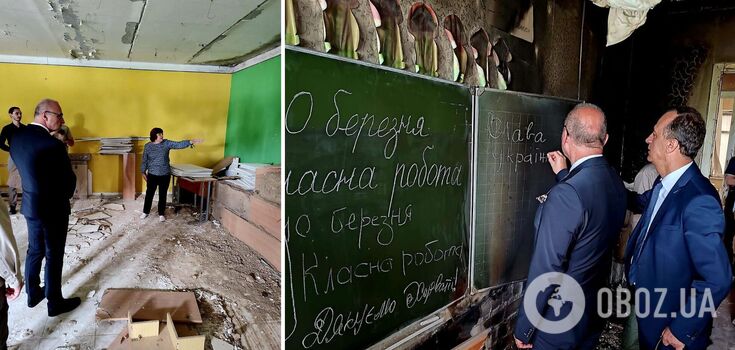 Szef chorwackiego MSZ przybył na Ukrainę: odwiedził Hostomel. Zdjęcie