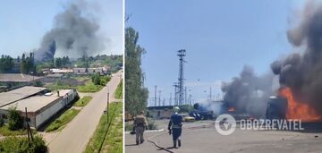 W okupowanej Jasynuwacie "bawełna", płonące samochody i ciężarówki. Wideo
