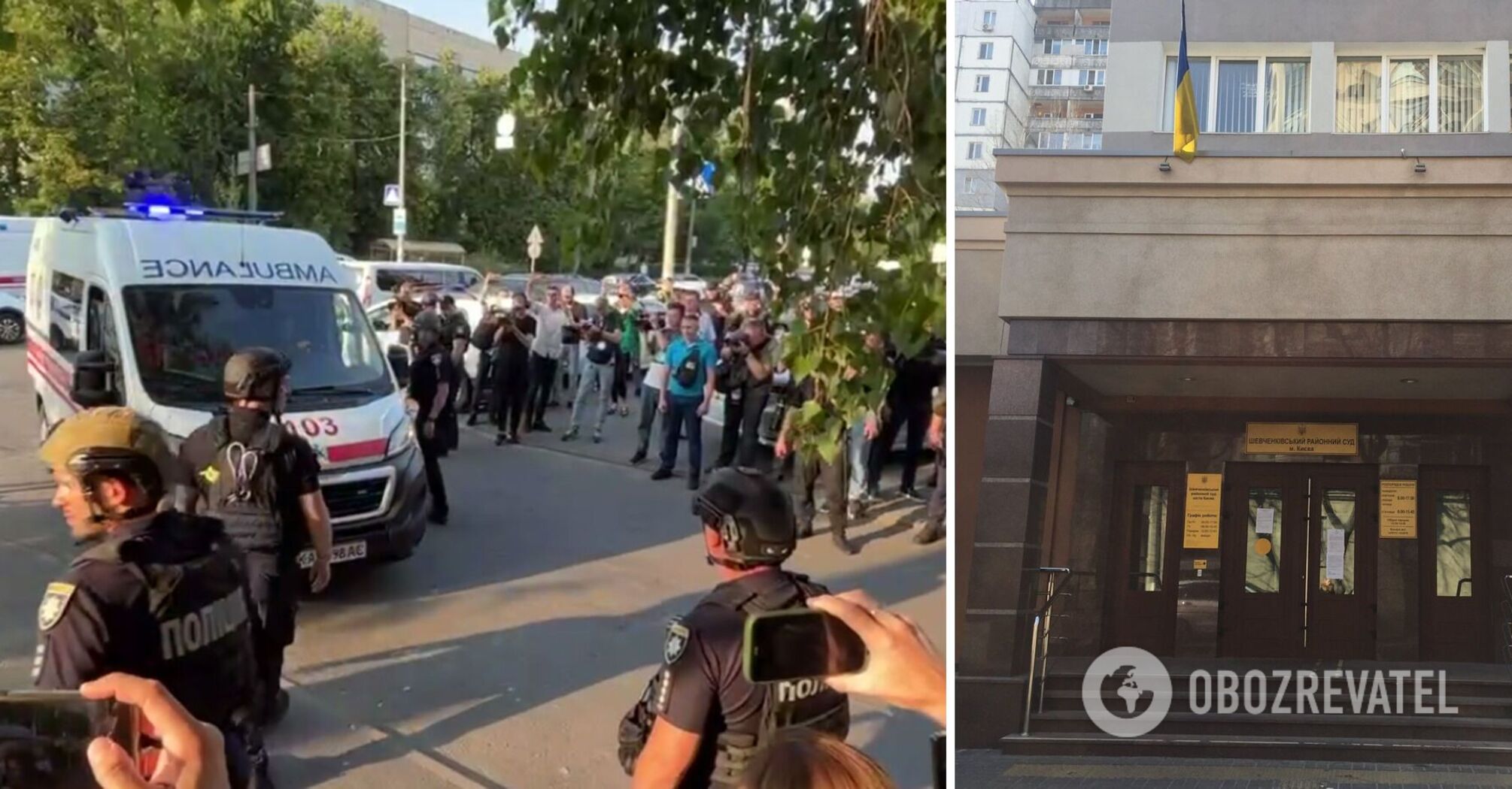 Mężczyzna, który spowodował eksplozje w sądzie Szewczenki, zginął na miejscu