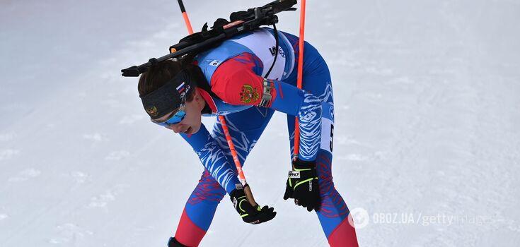 The Russian national biathlon team has made a new uniform "covered in blood". Photo fact