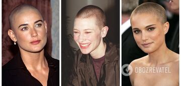 Demi Moore, Natalie Portman and other celebrities who were not afraid to shave their heads. Photo