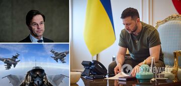 Zelenskyy discusses with Rutte the timing of training for Ukrainian pilots on F-16