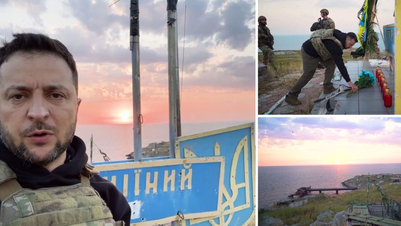Zelensky came to Snake Island on the 500th day of the full-scale war and thanked the soldiers for fighting the enemy. Video