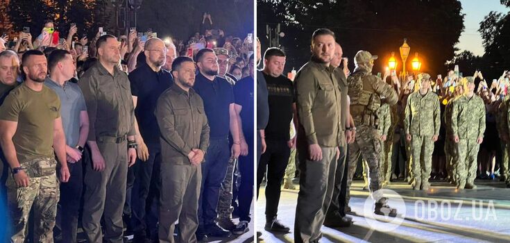 "Zabrali naszych ludzi": Dowódcy Zeleński i Azowstal odwiedzają Lwów w drodze z Turcji. Zdjęcia i wideo