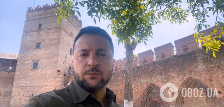 Wołodymyr Zełenski zwrócił się do Ukraińców na Zamku Lubartowskim