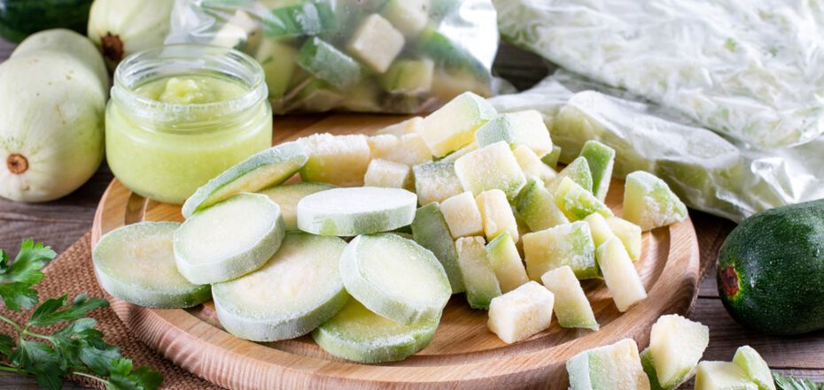 How to properly freeze zucchini for the winter
