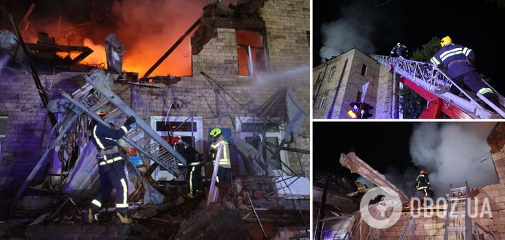 Russians attacked Kharkiv with kamikaze drones: there are three arrivals in the city center, destroyed a hostel. Photo