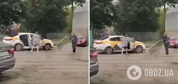 A Russian woman decided to maraud at the site of an explosion in the Moscow region, but everything went wrong. Video