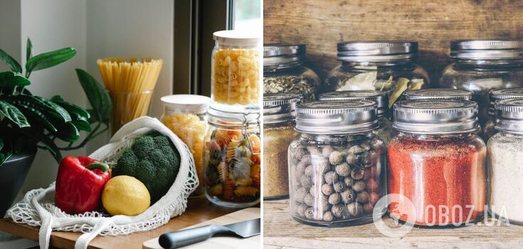 How to organize things in the kitchen and in the pantry