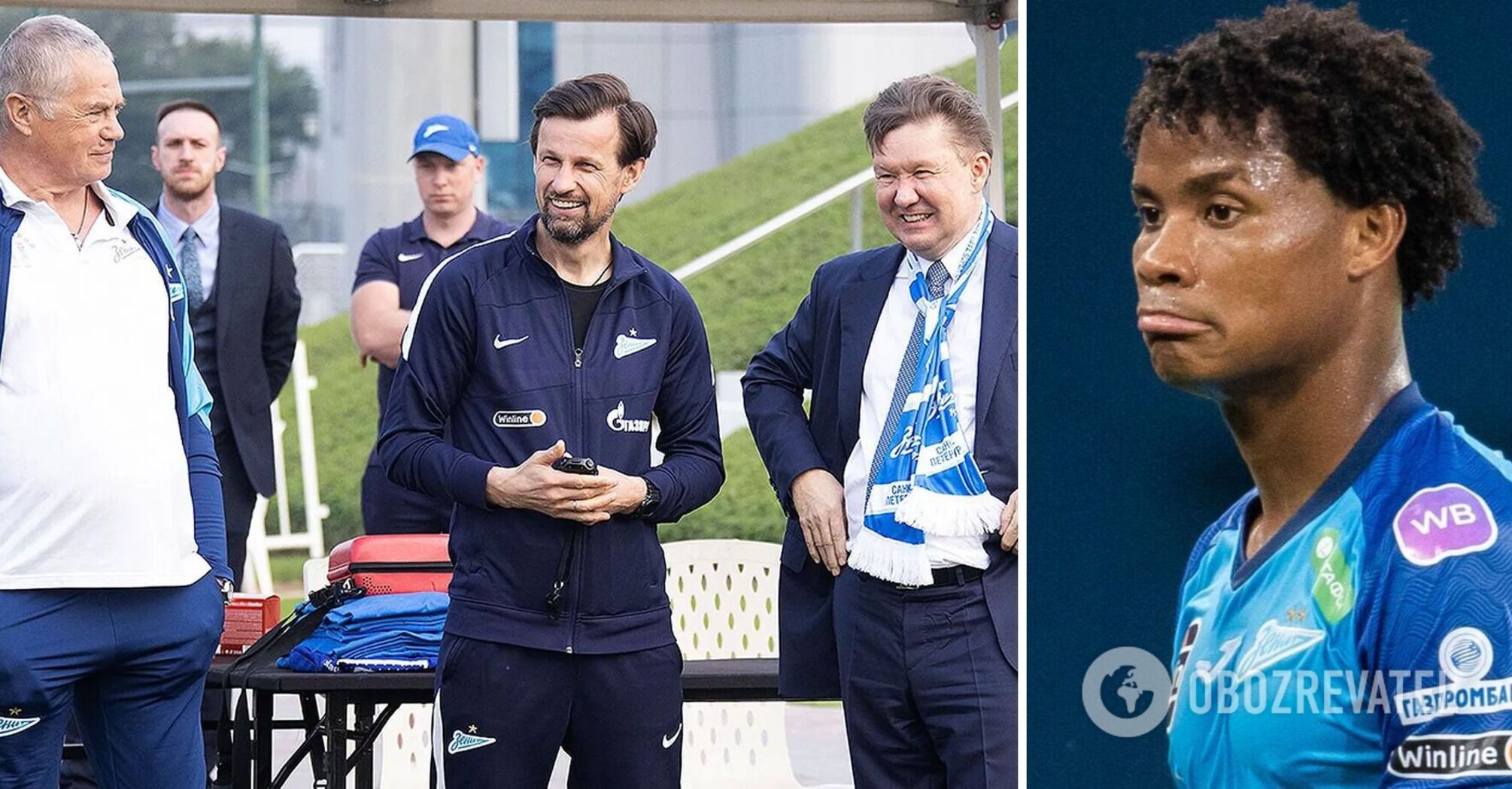 A crying shame: Zenit framed the Colombian national team soccer player