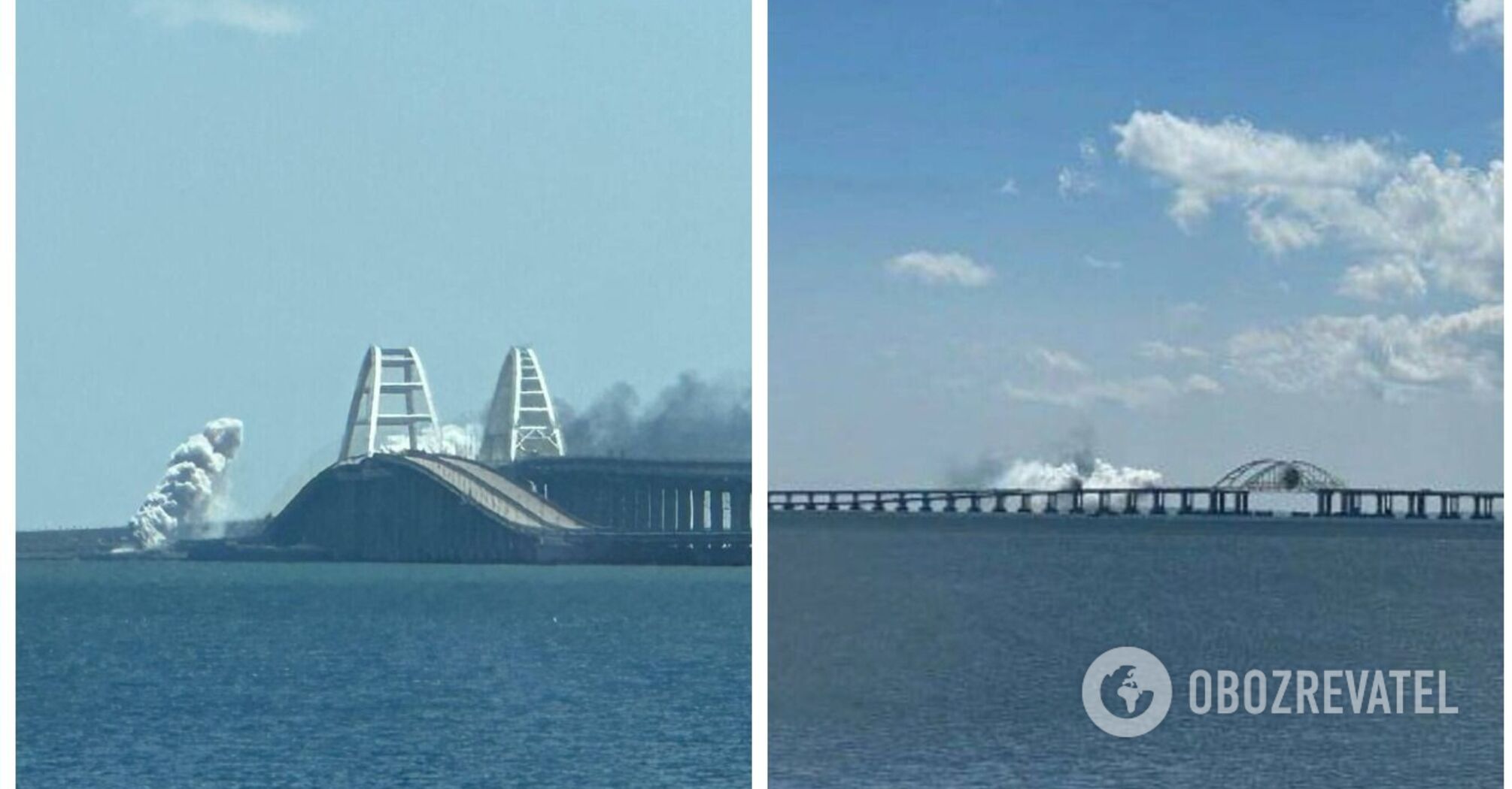 Occupiers named the cause of smoke near the Crimean bridge