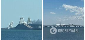 Occupiers named the cause of smoke near the Crimean bridge