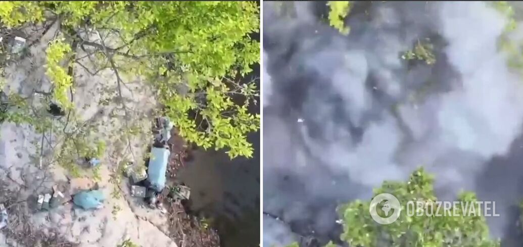And it happens: while hunting an enemy machine gun, AFU soldiers "accidentally" destroyed a camouflaged ammunition depot. Video