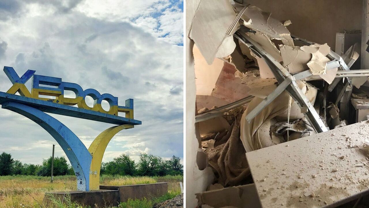 Okupanci uderzyli w wieżowiec w Chersoniu: są ranni. Zdjęcie