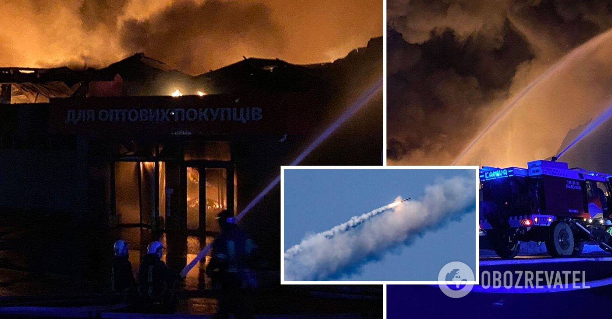 The occupiers attacked Odessa at night with drones and missiles: several fires broke out, there are victims. Photo and video