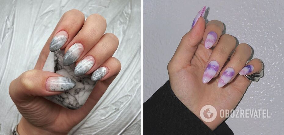 Marmurowy manicure u szczytu popularności