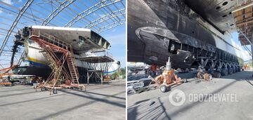 Some fragments have been preserved: Antonov showed how the legendary Mriia looks like now. Photo
