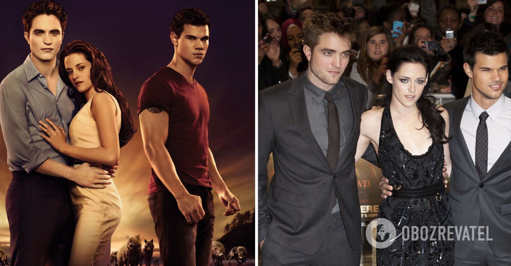 Robert Pattinson i Kristen Stewart zagrali główne role w sadze o wampirach "Zmierzch"