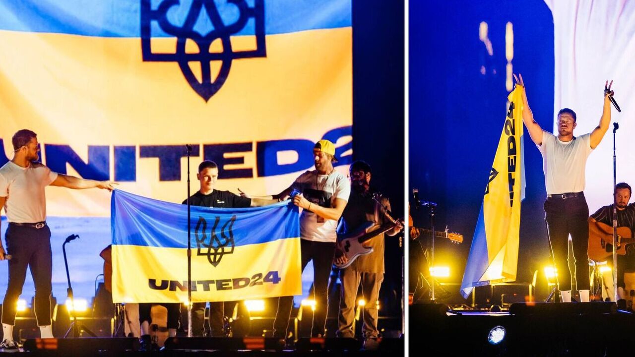 "Lost, but not defeated": Imagine Dragons and a 14-year-old Ukrainian performed in Poland, holding their hand over their hearts
