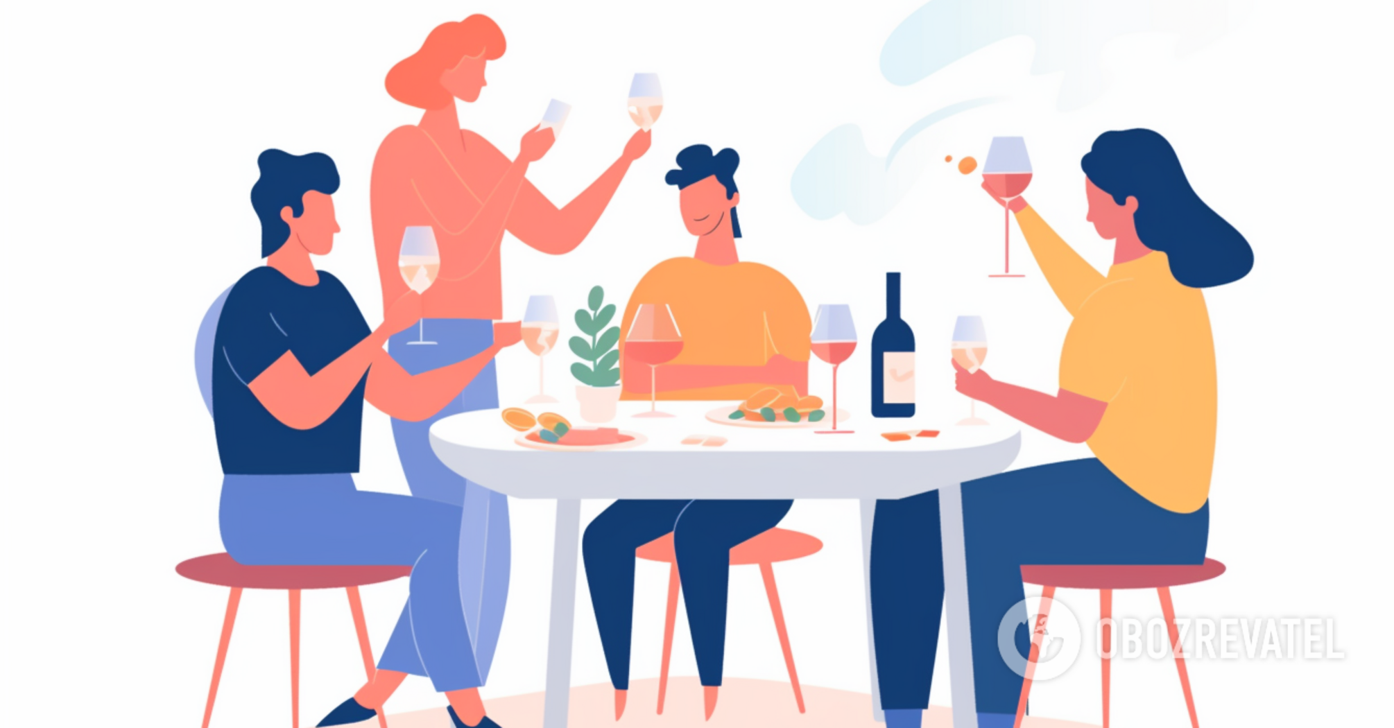 Etiquette rules: how to make a toast at the table when you are a guest