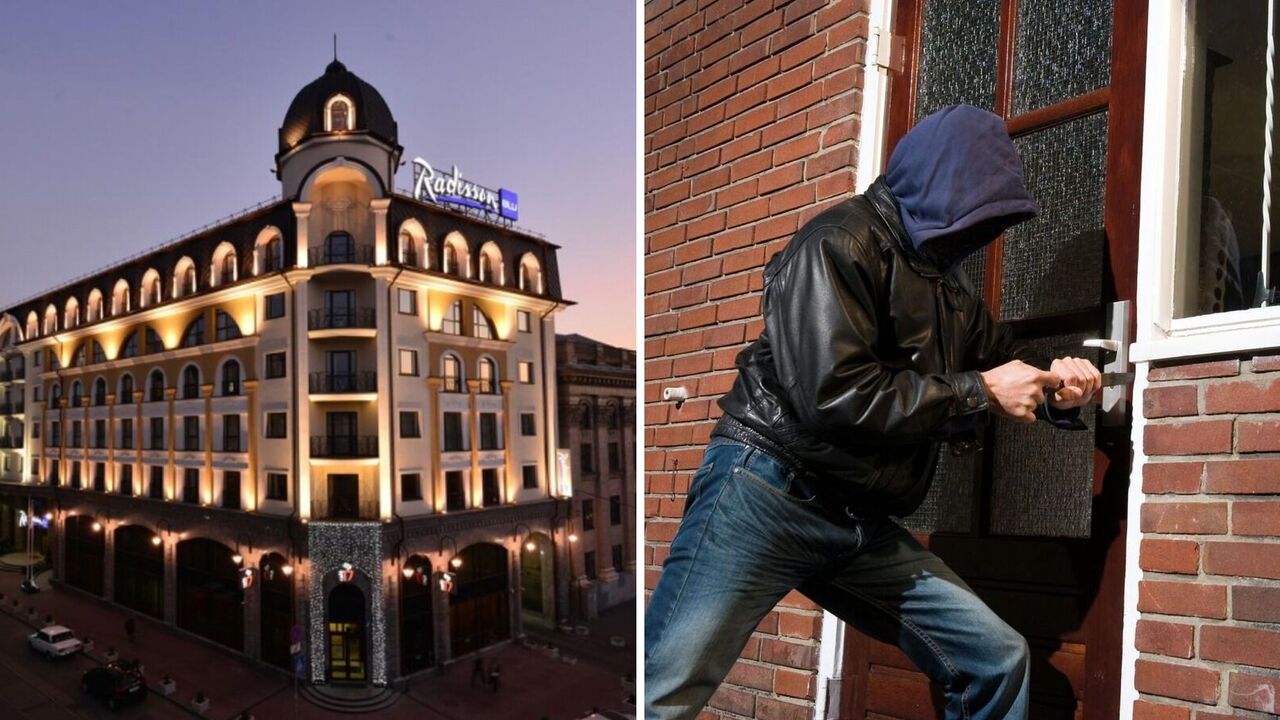 Thieves often break into a hotel
