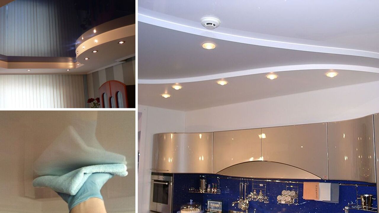 How to clean the stretch ceiling, so as not to damage and not to leave streaks